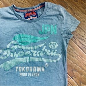 Vintage SuperDry Japan Yokohama Logo Tee | Size XS